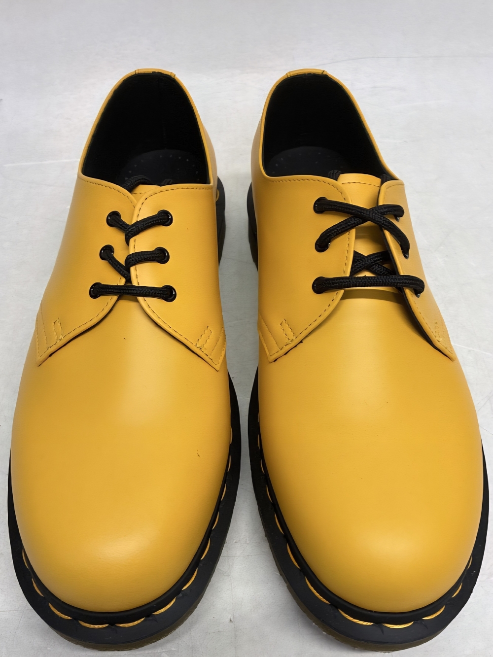 Men's Yellow Size 11 Dr.Martens 1461 Smooth Leather Oxford Shoes